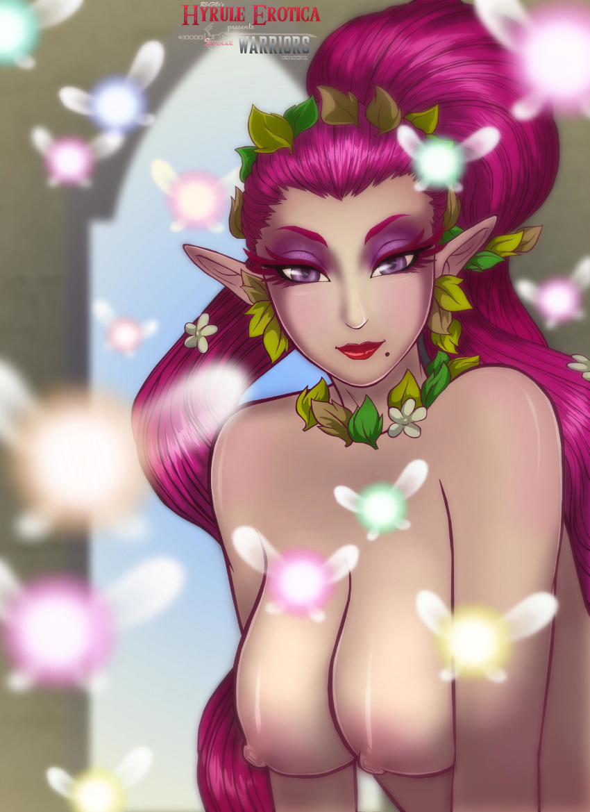 absurdres breasts great_fairy great_fairy_(hyrule_warriors) highres hyrule_warriors nintendo nipples pointy_ears r3dfive smile the_legend_of_zelda