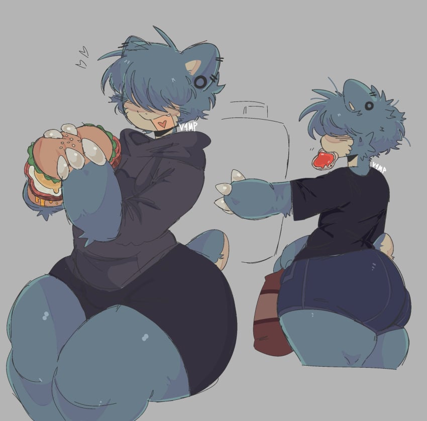 belly big_ass blinding_bangs burger chonk chubby chubby_femboy chubby_male dat_ass dumptruck_ass ear_piercing femboy fridge hair_over_eyes huge_ass munching piercing pokemon snorlax thick_ass thick_thighs v4mp1333