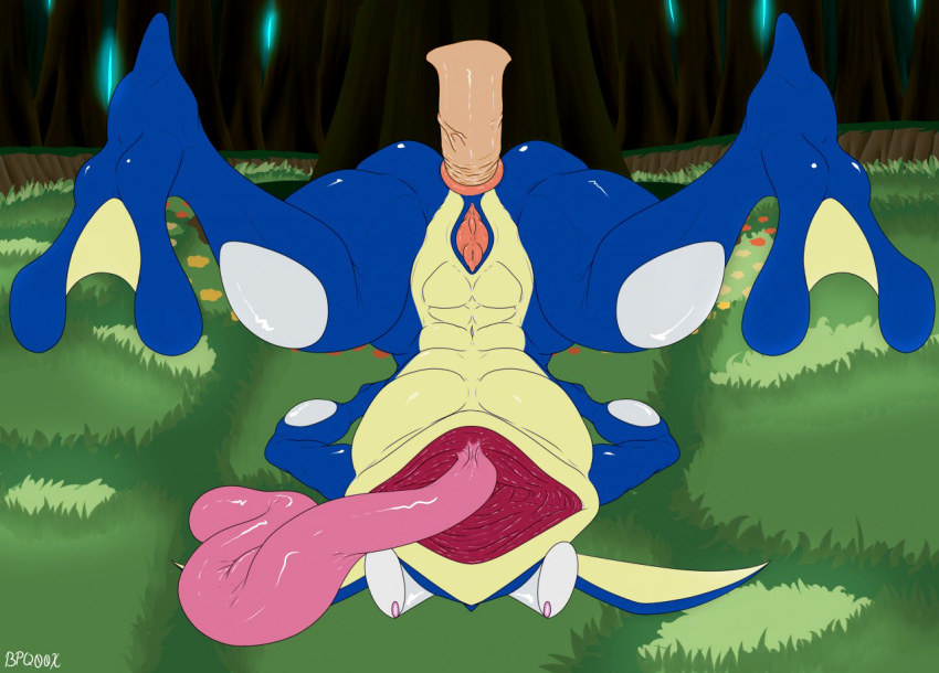 anal anal_sex bpq00x edit erection greninja human interspecies male mammal nintendo penetration penis pokemon pokemon_(species) pokephilia sex solo_focus tagme yaoi