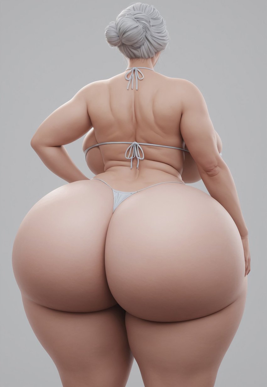 1girls 3d ai_generated ass ass_bigger_than_head ass_bigger_than_torso ass_cheeks ass_focus back back_view background big_ass big_booty big_breasts big_butt big_buttocks bikini booty bra bubble_ass bubble_butt buttocks colossal_ass colossal_butt curvy curvy_ass curvy_female curvy_figure dat_ass dat_butt enormous_ass enormous_butt fat_ass gigantic_ass gigantic_butt gray_background huge_ass huge_breasts huge_butt huge_thighs massive_ass massive_butt pawg phat_ass rear_view simple_background solo tagme thick_ass thick_thighs thong visible_breasts white_hair white_skin wide_hips