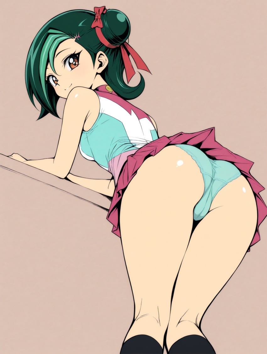 2024 ai_generated ass kotori_mizuki looking_at_viewer looking_back panties tagme tori_meadows utamaru yu-gi-oh! yu-gi-oh!_zexal