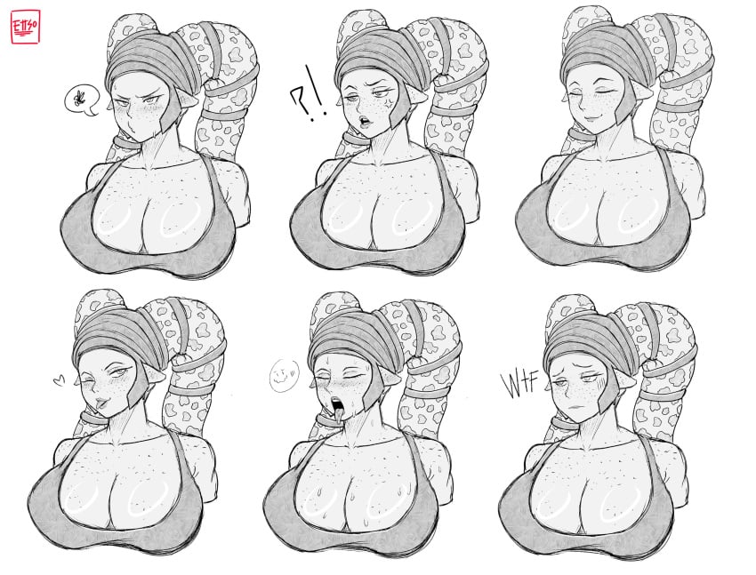 1girls big_breasts ettso expressions huge_breasts star_wars twi&#039;lek