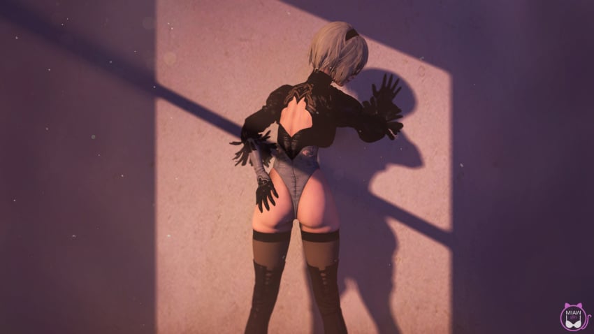 3d ass ass_focus leotard miaw34 nier nier:_automata source_filmmaker yorha_2b