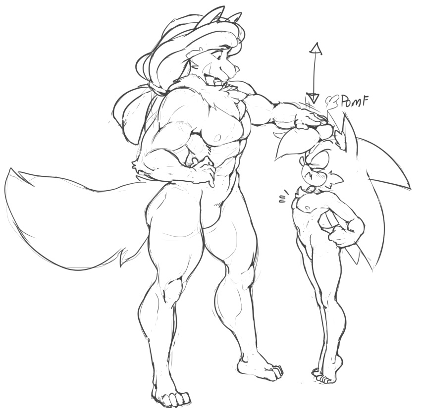 anthro argento daigo_(character) edge_(argento) furry hedgehog male male_only nipple penis size_difference