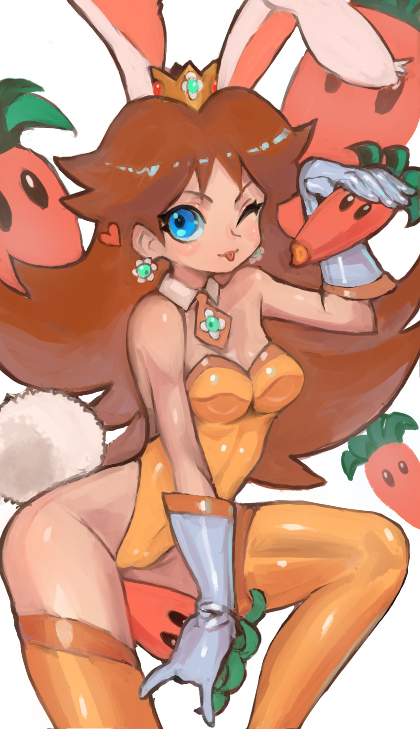 1girls binelu01 female mario_(series) nintendo princess_daisy solo solo_female super_mario_bros. tagme