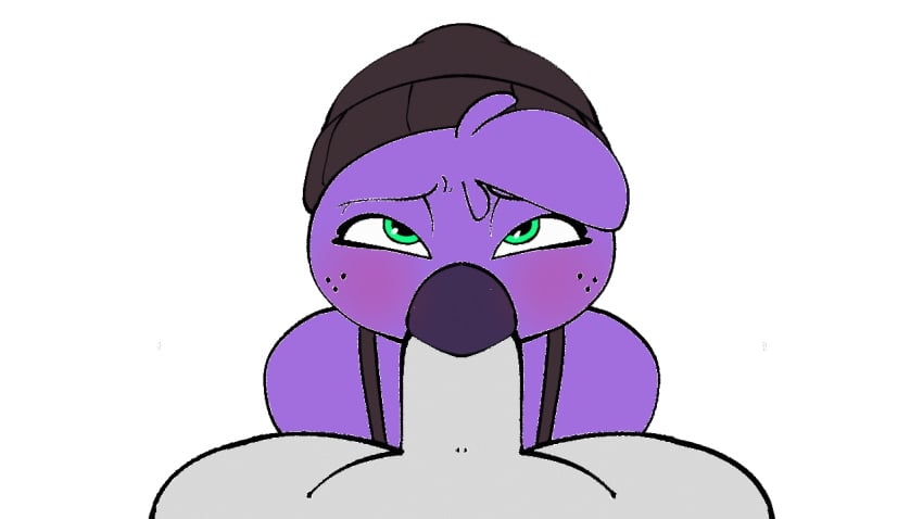 1boy 1boy1girl 1girls animated animated animated anthro beak beanie beat_banger big_penis bird_girl blowjob blowjob_pov blush deepthroat female freckles furry furry_female furry_only green_eyes grey_background komdog looking_at_viewer looking_up male male/female male_pov oral oral_penetration oral_pov oral_sex penis pov pov_blowjob purple_body purple_fur purple_hair transparent_background unknown_male white_fur zoe_monroe