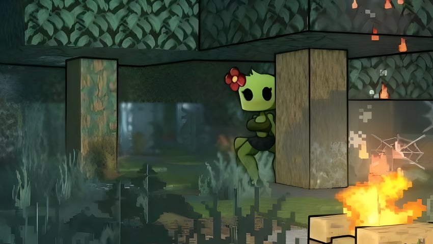 1girls 2d 4_legs bedroom_eyes big_eyes bra cleavage clothed clothing corset creeper creeper_(minecraft) creeper_girl_(hornycraft) curvy curvy_figure cute cute_expression cute_eyes cute_face cute_girl digital_media feet_out_of_frame female female_anthro female_focus female_on_top female_only gloves green_body green_clothing green_hair green_nipples green_scales green_skin heart heart-shaped_pupils heart_eyes heart_symbol hearts_around_head horny horny_expression horny_face horny_female hornycraftgame minecraft minecraft_background minecraft_mob mineral_fauna monster monster_girl no_arms no_watermark on_back panties red_eyes shadik shadikbitardik simple_background skirt smile solo solo_female solo_focus spread_legs standing stockings sweat white_background