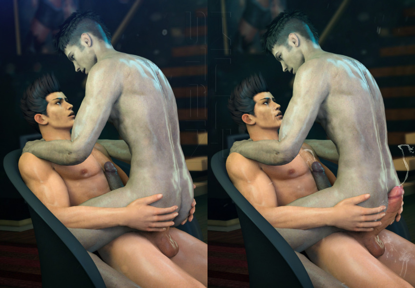 2boys 3d anal anal_penetration anal_sex ass cowgirl_position crossover cum cum_from_anal cum_outside cumshot dante dante_(dmc:_devil_may_cry) dead_or_alive devil_may_cry dmc_devil_may_cry erect_nipples erection gay gay_anal hands_on_ass jann_lee killystein male_only multiple_boys muscle nude orgasm orgasm_from_anal penetration penis penis_size_difference sex sitting sitting_on_penis source_filmmaker straddling yaoi