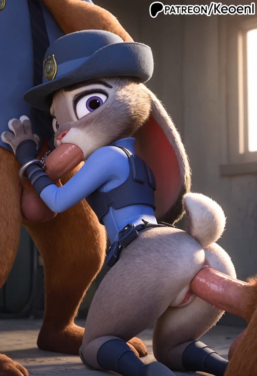 1furry 1girls 2boys accurate_art_style ai_generated anal anal_insertion anal_sex anthro big_penis blowjob blowjob_face blush breasts breath buckteeth bunny bunny_ears bunny_girl bunny_nose bunny_tail disney efemale female fluffy fluffy_tail forced forced_oral fur furry_breasts furry_female furry_male furry_only gangbang gangrape grey_fur handcuffs happy hard_sex hi_res jail judy_hopps keoenl kneeling lagomorph long_ears looking_at_viewer looking_pleasured mammal medium_breasts nude patreon paws police police_uniform policewoman public public_indecency public_nudity purple_eyes rabbit rape raped saliva seductive sex sexy shortstack size_difference small_breasts smile smug smug_face solo surprised testicles threesome wide_hips window zootopia zootopia_2