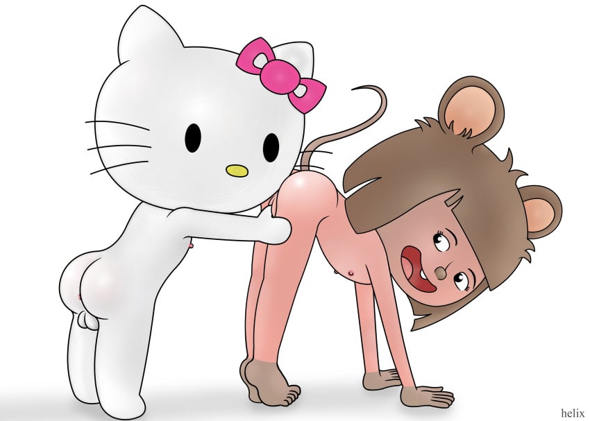animal beastiality ernest_and_celestine flat_chest helix hello_kitty hello_kitty_(character) hello_kitty_(series) mouse pussy tagme