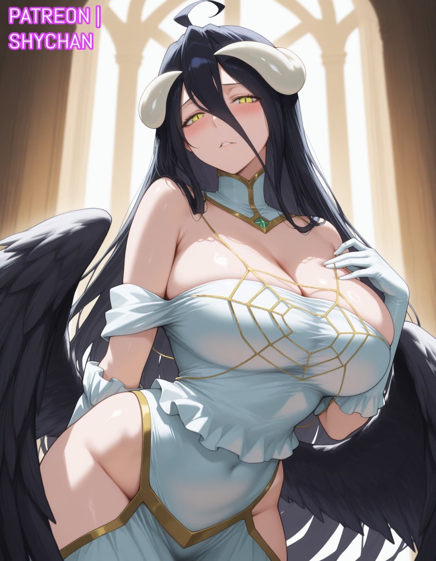 1female 1girls 2025 ahe_gao ai_generated albedo_(overlord) areolae ass bangs bare_legs big_ass big_breasts black_hair blush blush_lines breasts cleavage curvy curvy_body curvy_female curvy_figure demon demon_girl feathered_wings feathers female female_focus female_only hair_between_eyes hip_windows hips horns huge_breasts large_breasts light-skinned_female light_skin long_hair looking_at_viewer mature mature_body mature_figure mature_woman milf mommy overlord_(maruyama) pale-skinned_female pale_skin patreon patreon_username rare revealing revealing_clothes revealing_dress revealing_hips revealing_hips_dress shychan solo solo_female solo_focus stable_diffusion thick thick_ass thick_thighs thighs underrated underrated_mommy voluptuous voluptuous_female white_dress white_gloves wide_hips wings yellow_eyes