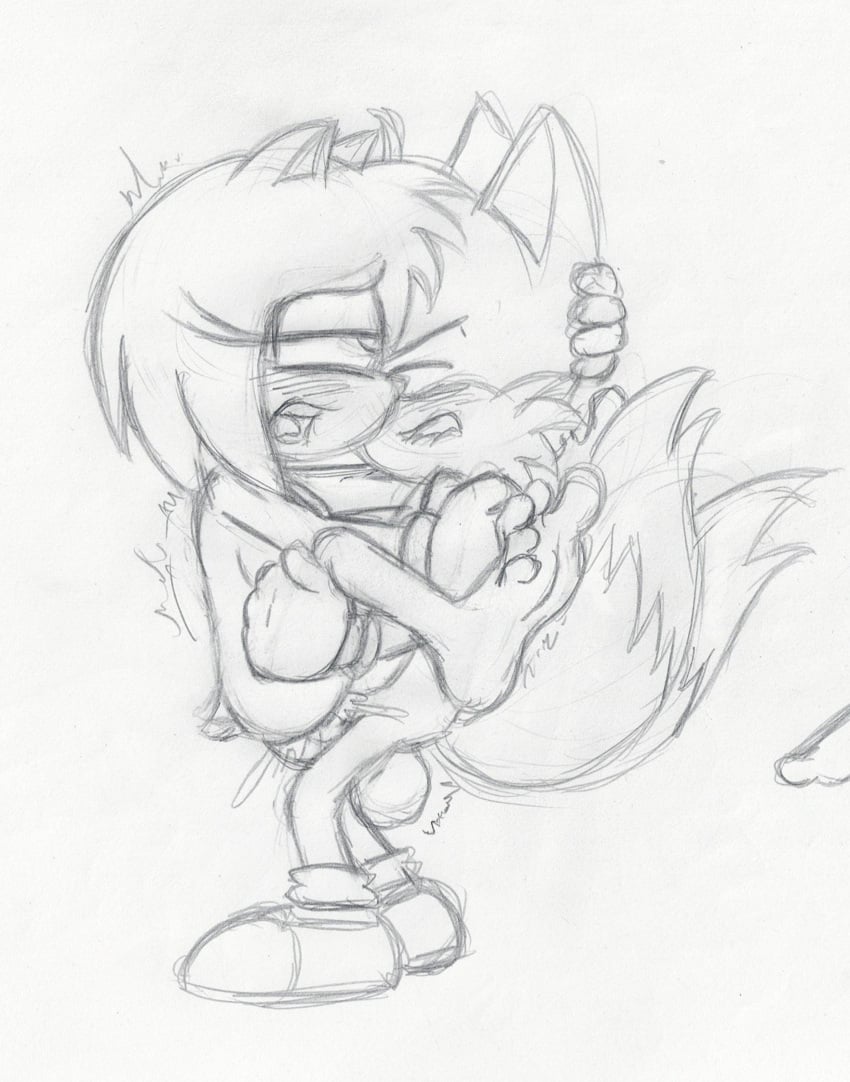 2023 ambiguous_penetration amy_rose balls female female_penetrated male male_penetrating male_penetrating_female sega shoes sonic_(series) sonic_the_hedgehog_(series) tails takeshi1000