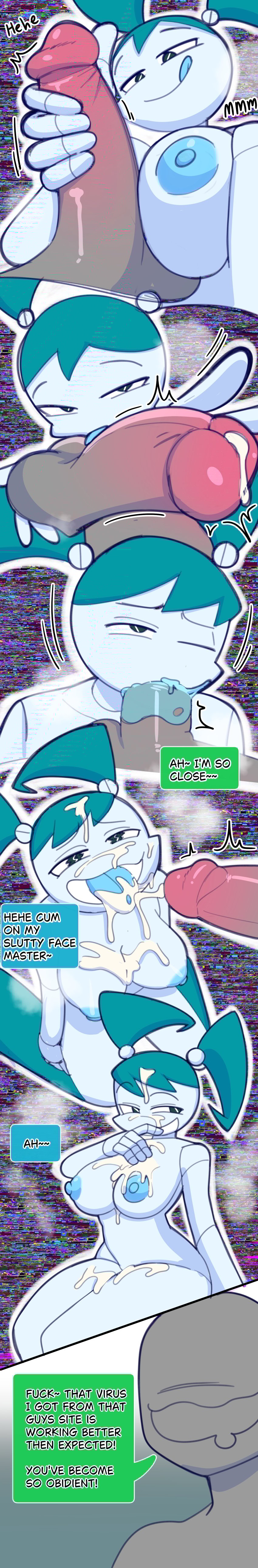 absurd_res anon anthro balls big_breasts big_penis blue_hair blue_tongue bodily_fluids brainwashing breast_squish breasts comic_page corrupted corruption cum cum_in_hair cum_in_mouth cum_inside cum_on_body cum_on_breasts cum_on_face cum_on_head cum_on_leg cum_on_tongue deep_throat dirty_talk drooling duo ejaculation erection faceless_character faceless_male fellatio female femsub finger_fetish finger_lick finger_play fingers genital_fluids genitals glistening glistening_body glowhorn hair handjob hi_res holding_penis humanoid hypnosis jenny_wakeman licking licking_lips licking_own_lips long_image looking_pleasured looking_up looking_up_at_another machine male male/female maledom mind_alteration mind_control my_life_as_a_teenage_robot nickelodeon nipples nude open_mouth oral oral_penetration penetration penile penis penis_lick penis_on_breast personality_change ponytail precum robot robot_humanoid saliva saliva_on_penis screw sex squish static tall_image tongue tongue_out