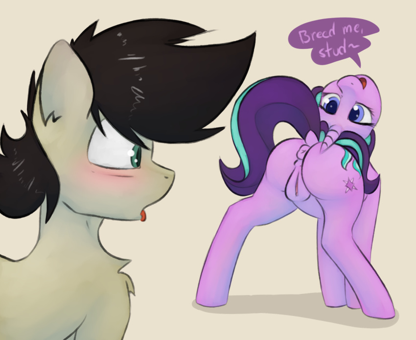 anus equine fan_character horse mammal marsminer my_little_pony pone_keith pony pussy starlight_glimmer