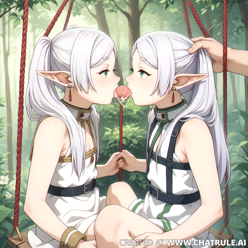 ai_generated cum cumshot female frieren hentai naked penis sex sousou_no_frieren