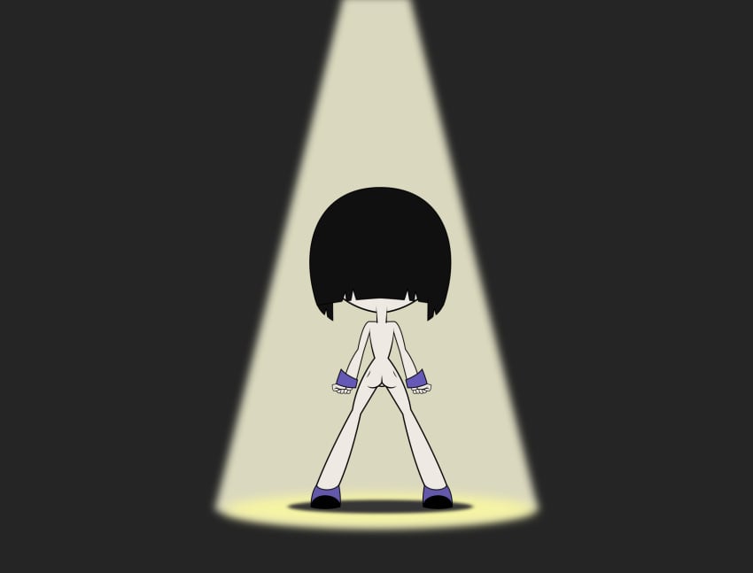 1girls ass cambion cartoon_network casual cheesepuffs dc demon demon_girl female footwear handwear_and_footwear_only human humanoid nude pale_skin rachel_roth raven_(dc) solo teen_titans teen_titans_go wristwear