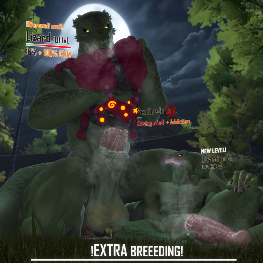 3d_(artwork) anthro big_dom_small_sub breeding female garry's_mod horny_female huge_balls huge_cock imminent_sex lizard_(petruz) male mind_break muscular_male pokemon r1ffu scalie scolipede