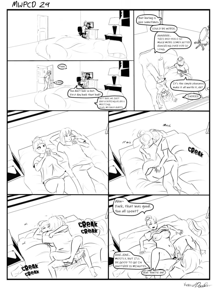 asexualhub bisexualhub chubby chubby_female comic couple couple_(romantic) cute husband husband_and_wife lewddoodler my_wife_is_a_pretty_cool_dude wholesome wife wife_and_husband