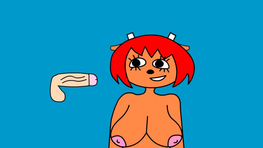 16:9 2d_animation animated anthro areola big_breasts bodily_fluids bovid breast_jiggle breasts caprine cum cum_on_breasts cum_on_face cumshot disembodied_penis duo ejaculation erection female genital_fluids genitals hair jiggling lammy_lamb loop male male/female mammal motion_tweening nipples orange_body parappa_the_rapper penetration penis penis_gaming pink_nipples red_hair sex shallow_penetration sheep simple_background sony_corporation sony_interactive_entertainment um_jammer_lammy widescreen