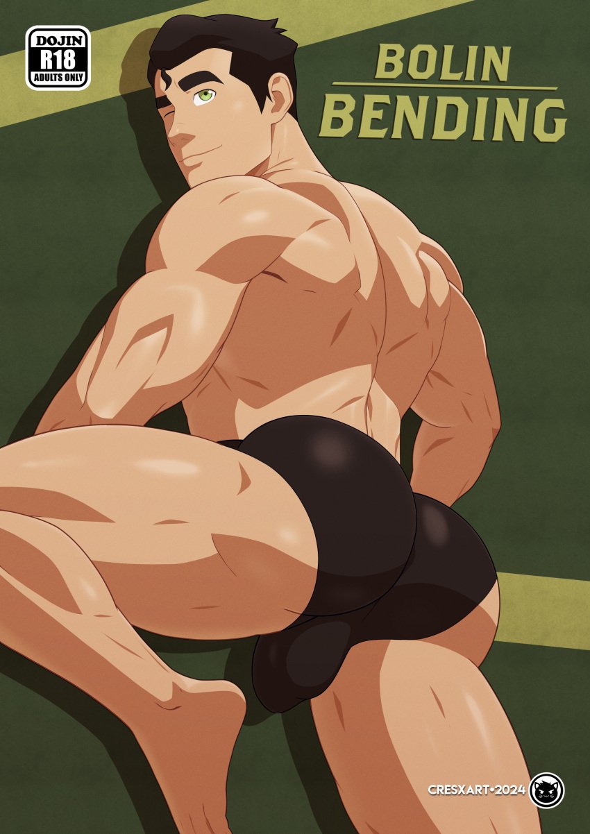 avatar_legends big_ass bolin cresxart male male_only nickelodeon nicktoons solo_male the_legend_of_korra underwear