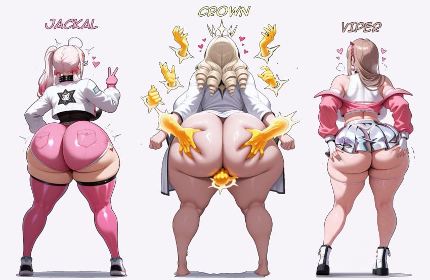 3girls ai_generated ass_bigger_than_head big_ass big_breasts big_thighs breasts breasts_bigger_than_head bust busty chest crown_(nikke) curvaceous curvy curvy_figure daidouji_(artist) daidoujipv digital_media_(artwork) enormous_ass enormous_breasts female fingering gigantic_ass gigantic_breasts goddess_of_victory:_nikke hips hourglass_figure huge_ass huge_breasts huge_thighs hyper_ass jackal_(nikke) large_ass large_breasts large_thighs legs light-skinned_female light_skin massive_ass massive_breasts mature mature_female multiple_girls slim_waist thick thick_hips thick_legs thick_thighs thighs thighs_bigger_than_head viper_(nikke) voluptuous waist wide_hips wide_thighs
