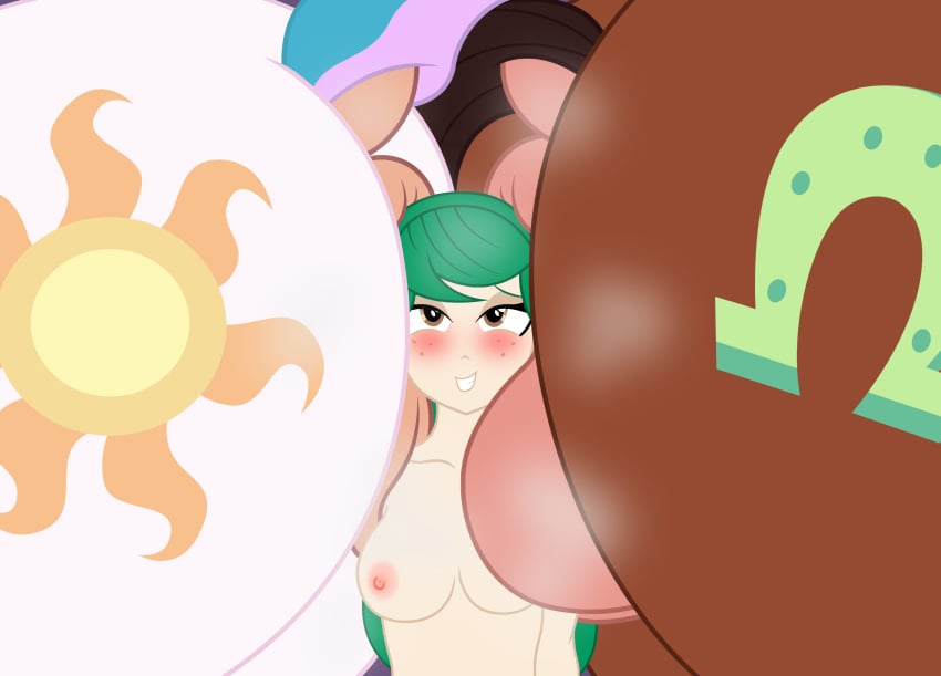 anus areola badumsquish balls blush breasts cutie_mark earth_pony equid equine female female/female feral fisting freckles friendship_is_magic genitals green_hair group hair hasbro hi_res horse human human_on_feral interspecies male male/female mammal musk musk_clouds my_little_pony nipples penetration pony princess_celestia_(mlp) puffy_anus size_difference trio troubleshoes_(mlp) vaginal_fisting vaginal_penetration vaginal_penetration vulva wallflower_blush_(eg) zoophilia