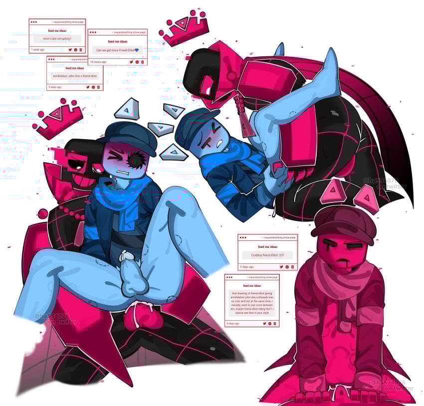 anal anal_sex annihilation_(forsaken) bite_mark blixer_(jsab) cum cuntboy elliot_(forsaken) forsaken_(roblox) friend_(forsaken) gay gay_sex ha534076 just_shapes_and_beats request strawpage_request yaoi