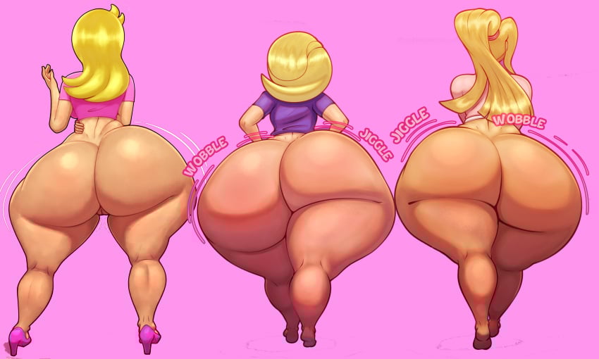 3girls aged_up ass ass_bigger_than_head ass_bigger_than_torso barefoot big_ass blonde_hair bottom_heavy bottomless bubble_butt courtney_babcock crossover dat_ass fat_ass female female_only gravity_falls hands_on_hips heels height_difference high_heels huge_ass hyper hyper_ass large_ass lola_loud long_sleeves massive_ass milf n-kosi n-kosi_(coloring) pacifica_northwest paranorman rear_view shirt short_sleeves the_loud_house thicc-falls thicc-verse thick_ass thick_thighs thunder_thighs walking wide_hips