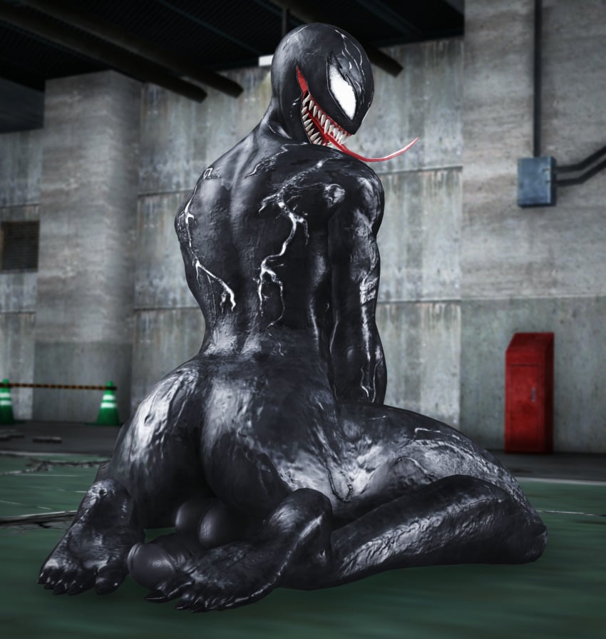 1futa 3d ass back back_view backsack barefoot detailed_background feet fortnite futa_only futanari jenbitch kneeling kneeling_female marvel marvel_comics muscular muscular_futanari on_knees open_mouth penis prehensile_tongue sharp_teeth sharp_toenails she-venom soles solo_futa symbiote teeth testicles toes tongue tongue_out white_eyes