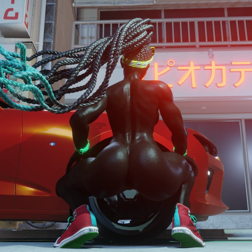 3d ass big_ass caked_up dark-skinned_female dark_skin ebony female female_solo kimberly_jackson lacoux3d melanin solo solo_female solo_focus street_fighter twerking