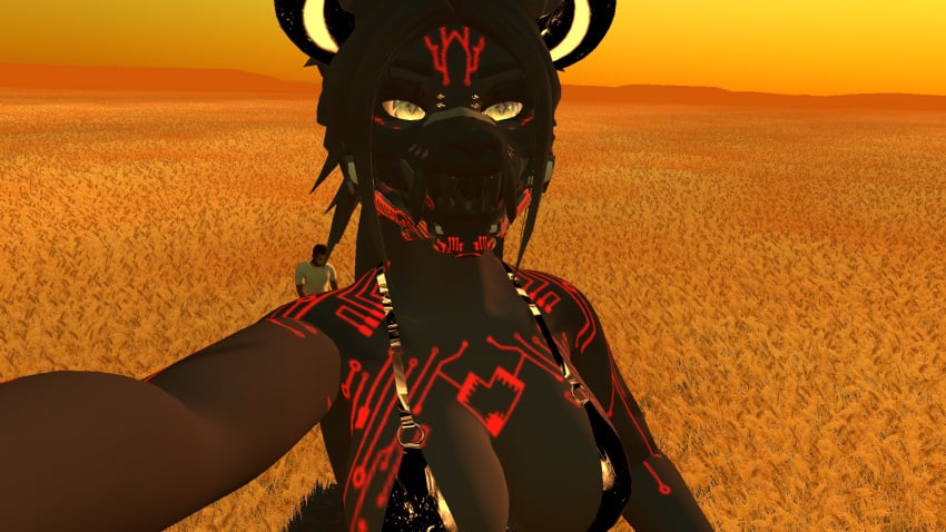 1girl 1girls bikini breasts furry mouth_mask sfw solo vrchat vrchat_avatar vrchat_media