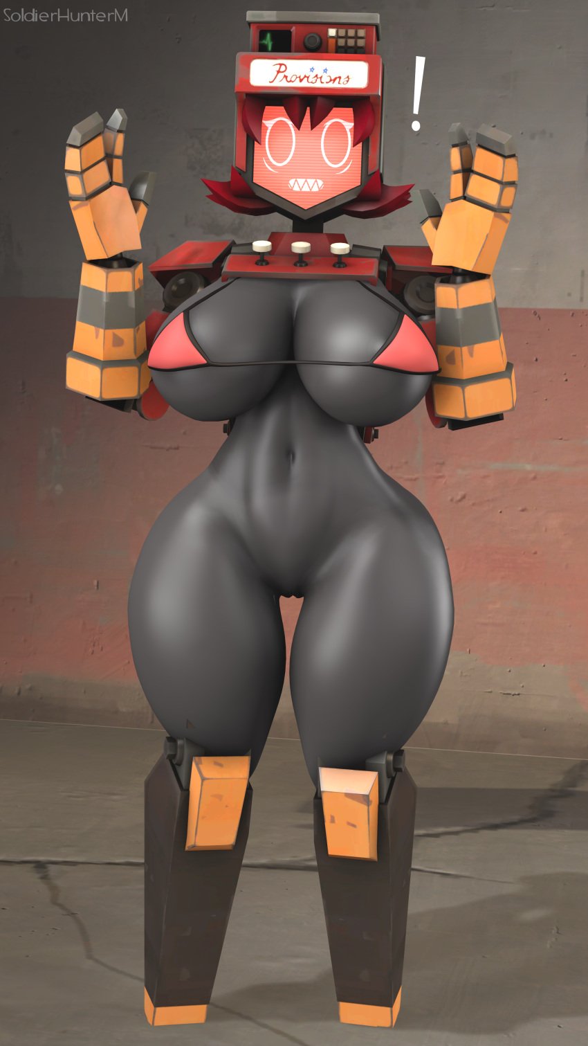 1girls 2024 3d 3d_(artwork) 4k ass big_breasts bikini bikini_top black_skin blue_eyes blue_hair breasts completely_nude dark-skinned_female dark_skin dispenelope_(diamond_nella) dispenser dispenser_(team_fortress_2) dispenser_lady full_body hair happy happy_face huge_breasts humanoid naked nude nude_female pov pussy red_hair robot robot_girl robot_humanoid self_upload sex soldierhunterm source_filmmaker standing standing_sex surrender team_fortress team_fortress_2 thick_thighs valve