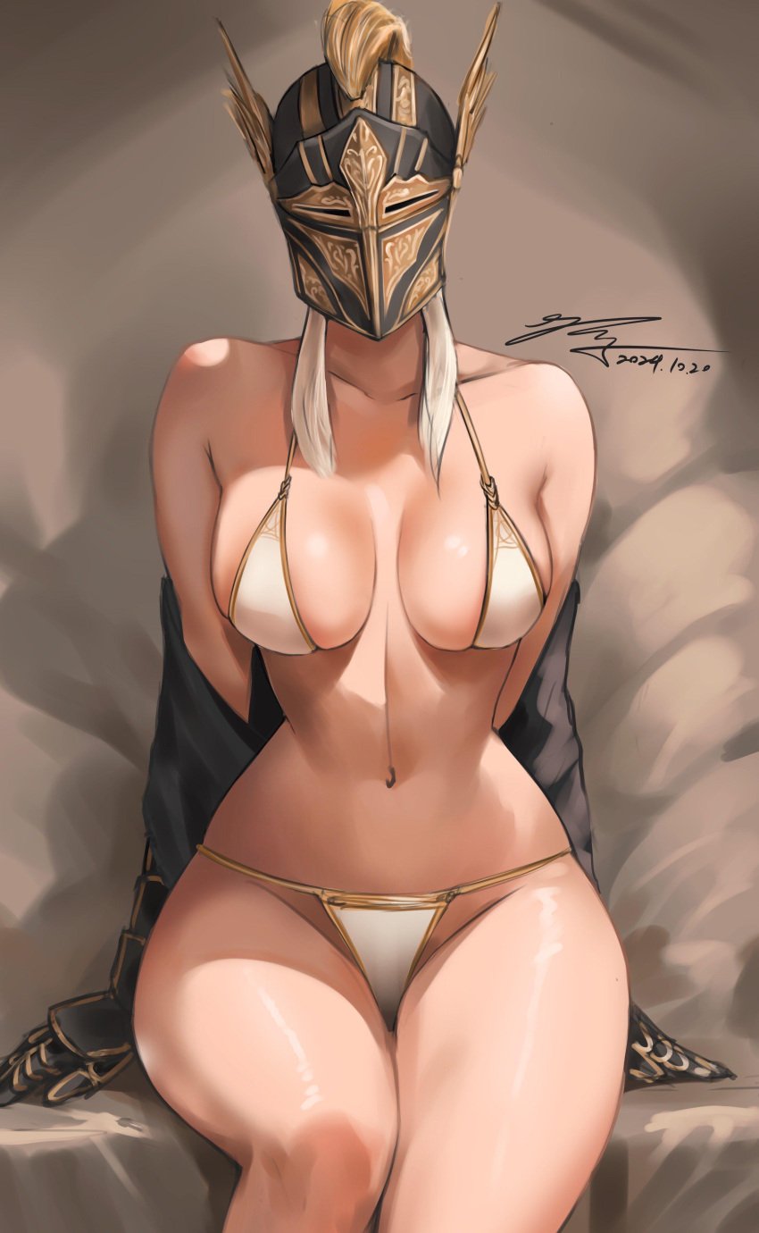 bikini for_honor helmet hourglass_figure warden_(for_honor) yuijim