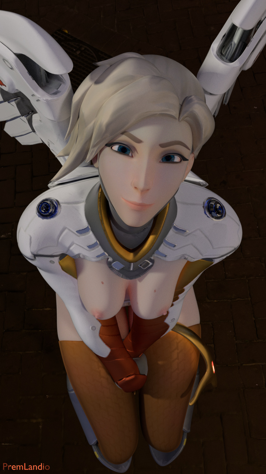 3d blender blonde_hair fellatio female kneeling mercy night nude oral oral_penetration oral_sex overwatch overwatch_2 penetration premlandio reaper sitting smiling solo source_filmmaker standing