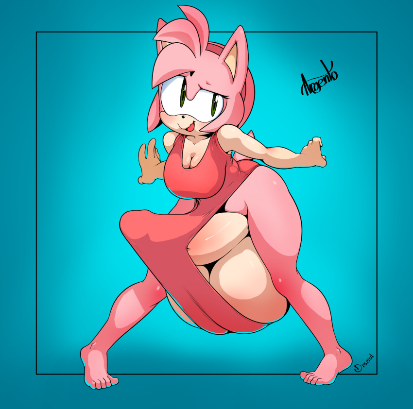 1futa 2017 amy_rose anthro argento ass balls balls_in_swimsuit barefoot big_balls big_penis border breasts bulge cleavage clothed clothing colored dizmal edit erection erection_under_clothes feet fur futanari hedgehog hi_res huge_balls humanoid_penis hyper hyper_balls intersex lips mammal penis penis_under_swimsuit simple_background smile solo solo_futa sonic_(series) standing swimsuit thick_thighs wide_hips