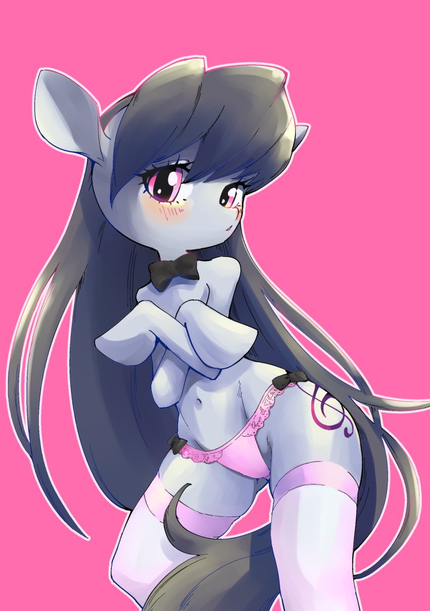 anthro arms_crossed conbudou female friendship_is_magic my_little_pony octavia panties pink_panties solo