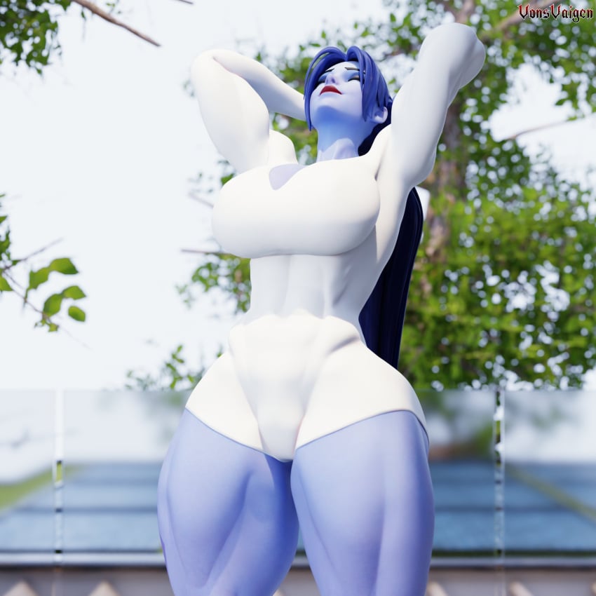 1girls 3d activision amelie_lacroix big_ass big_breasts big_thighs blizzard_entertainment blue-skinned_female blue_body blue_skin breasts bubble_ass bubble_butt bust busty chest curvaceous curves curvy curvy_figure female fit fit_female hips hourglass_figure huge_ass large_ass legs leotard mature mature_female muscular muscular_female overwatch overwatch_2 slim_waist solo thick thick_ass thick_hips thick_legs thick_thighs thighs toned toned_female voluptuous voluptuous_female vonsvaigen waist wide_hips wide_thighs widowmaker