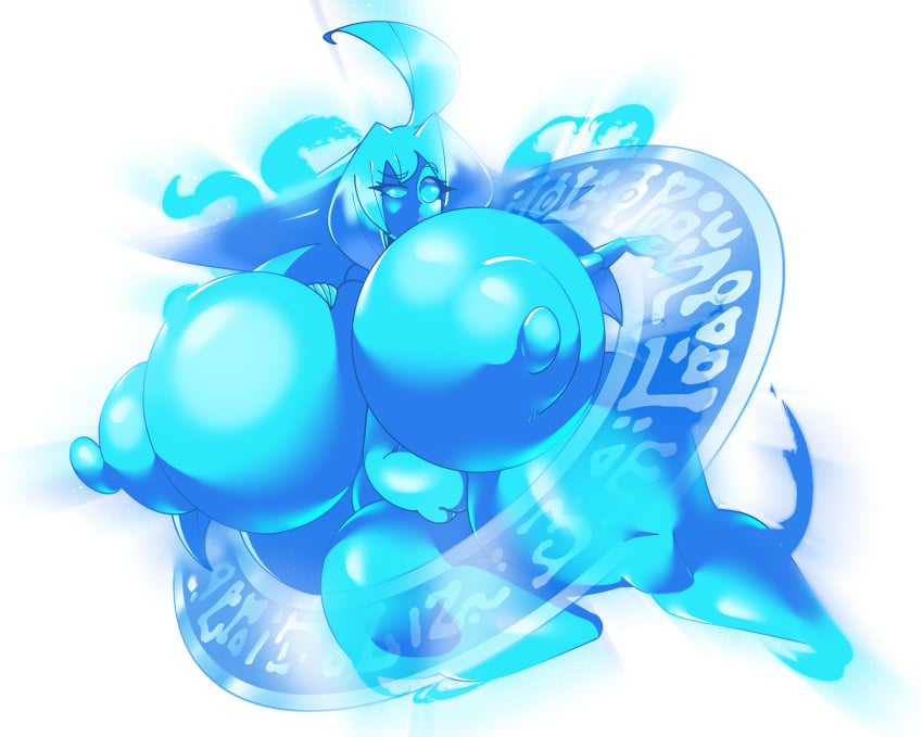 1girls 2025 areola areolae ass big_areola big_ass big_breasts big_nipples blue_body breasts curvaceous curvy curvy_figure duel_monster female female_focus floating gigantic_breasts harriet_(zoruadrawsstuff) huge_breasts large_breasts nipples nude_female oc original original_character pussy shiny_skin short_hair solo solo_focus spirit thick_thighs transparent_background voluptuous vulva white_background wide_hips yu-gi-oh! zoruadrawsstuff