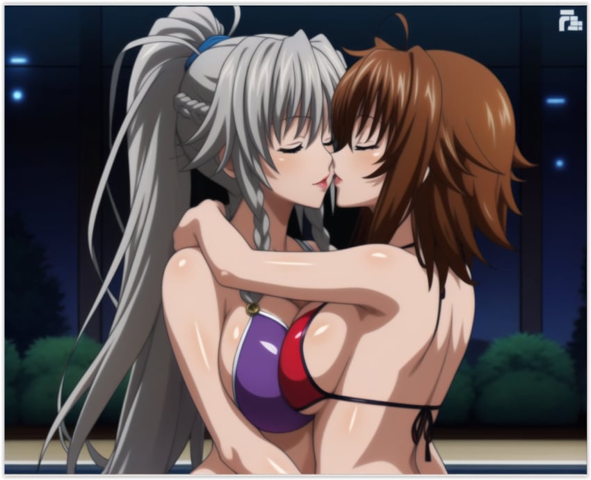 2milfs 2women ai_generated grayfia_lucifuge high_school_dxd lesbian_couple lesbian_domination lesbian_focus lesbian_kiss lesbian_sex venelana_gremory yuri yuri yuri