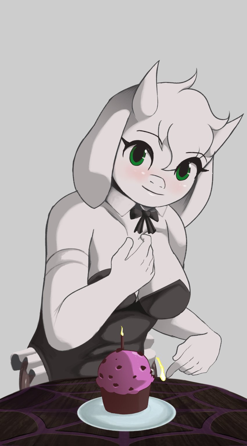 1girls asriel_dreemurr blush female furry goat goat_girl leotard pstash undertale undertale_(series)