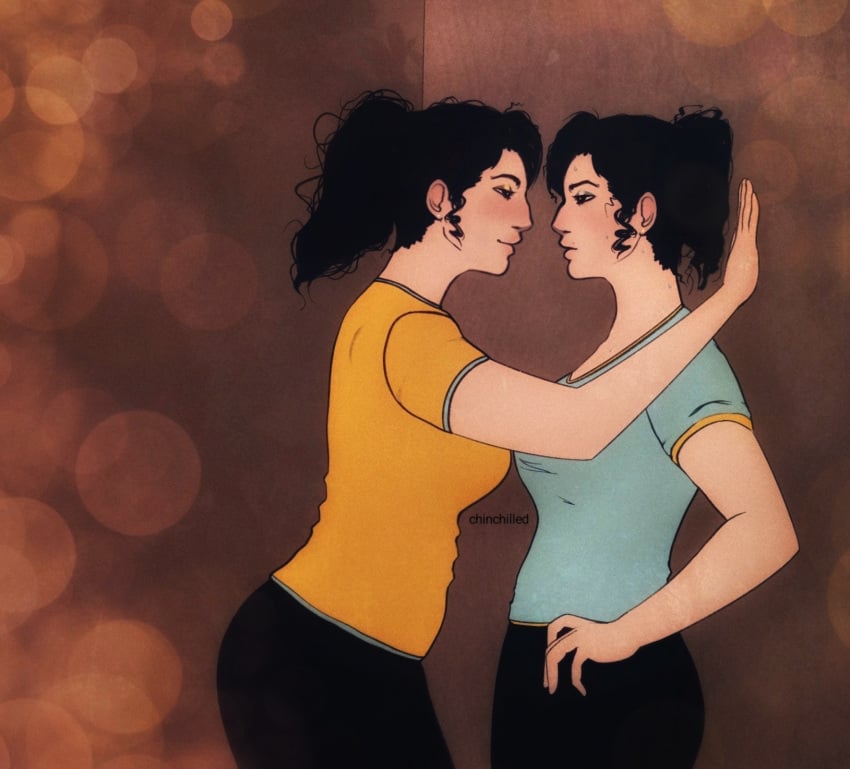 genderbend genderswap genderswap_(mtf) nbl nothinbutlag sapphic selfcest sfw yuri