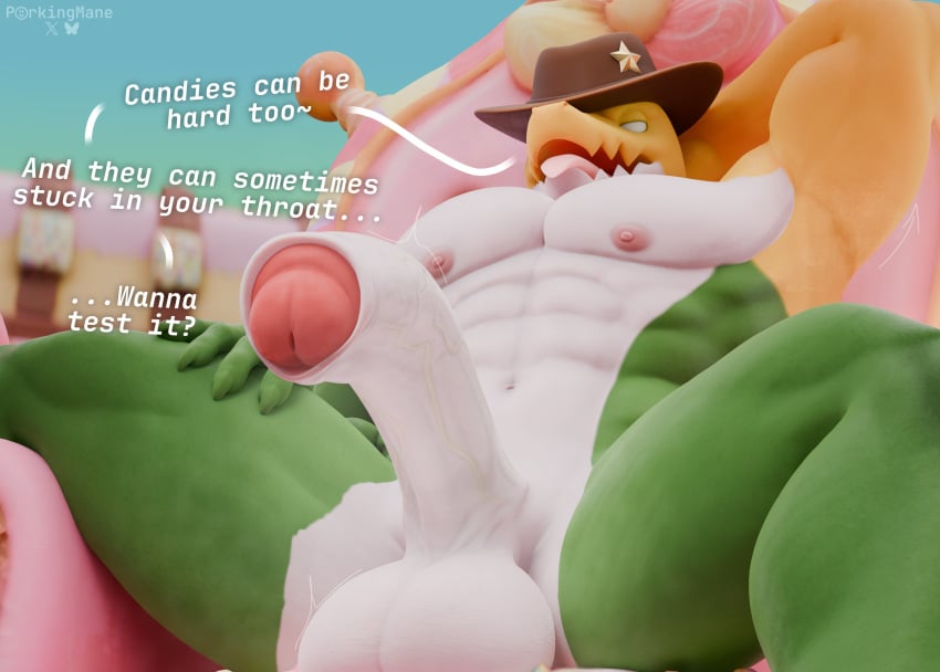 2025 3d abs alligator alligatorid anthro awaiting balls biceps breath candy chair clothing crocodilian dessert dialogue digital_media_(artwork) erection food food_creature foreskin furniture genitals glitch_productions gummigoo_(tadc) gummigoo_(the_amazing_digital_circus) gummy_(food) gummy_creature hand_behind_head hand_on_lap hand_on_leg hand_on_thigh hat hat_only headgear headgear_only headwear headwear_only hi_res humanoid_genitalia humanoid_penis inviting living_candy looking_at_viewer looking_down looking_down_at_viewer low-angle_view male male_only mostly_nude motion_lines muscular muscular_anthro muscular_male musk musk_clouds musky_armpit musky_balls musky_penis nipples nude nude_male on_chair panting pecs penis porkingmane presenting presenting_penis raised_leg reptile scalie simple_background sitting sitting_on_chair sitting_on_throne solo spread_legs spreading talking_to_viewer text the_amazing_digital_circus throne tongue tongue_out uncircumcised watermark worm&#039;s-eye_view
