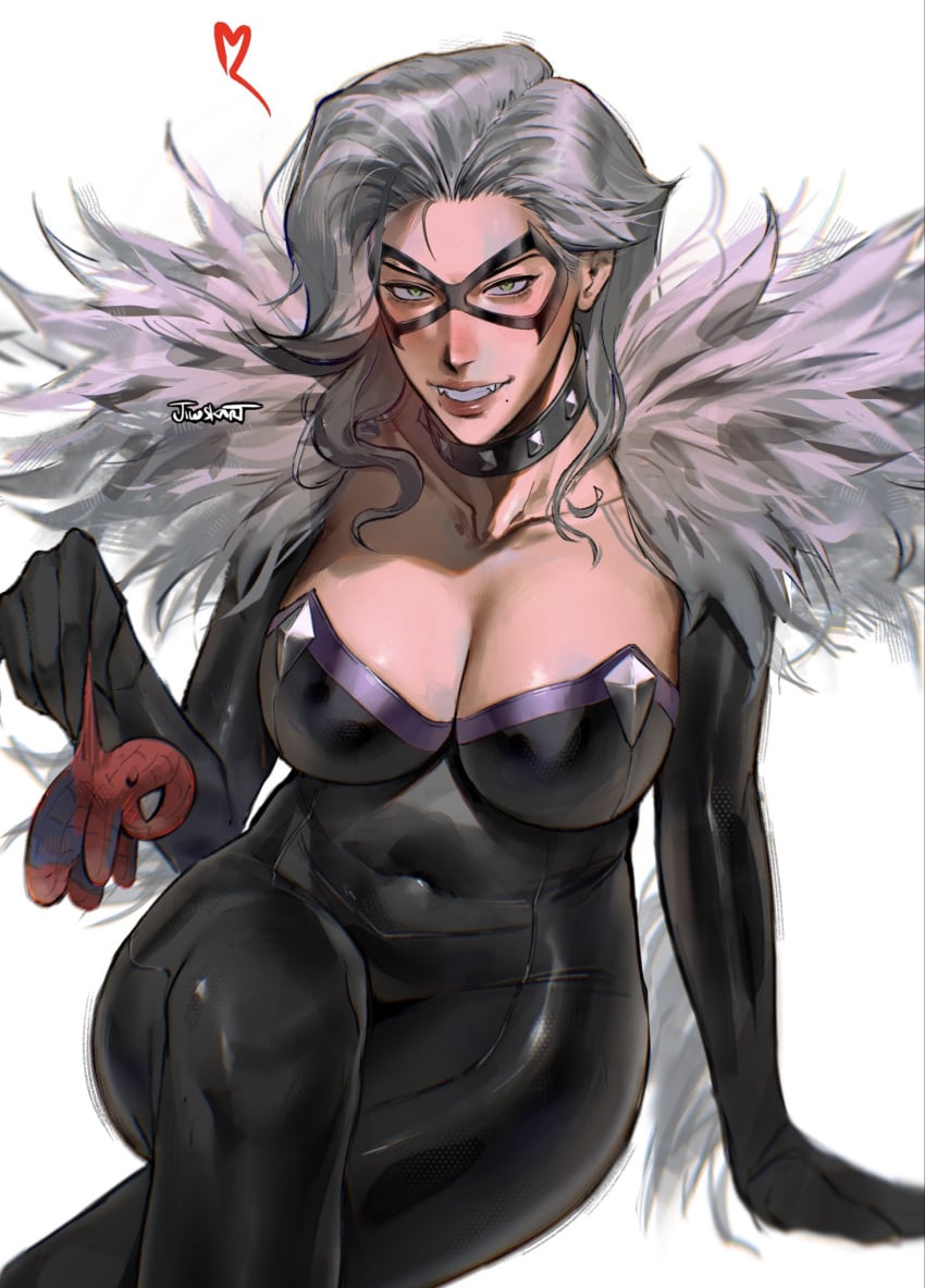 1boy 1girls 2026 alluring big_breasts black_cat_(marvel) black_cat_(marvel_rivals) bodysuit breasts bursting_breasts choker collar color colored curvaceous curvaceous_body curvaceous_female curvaceous_figure curvaceous_hips curvy curvy_body curvy_female curvy_figure curvy_hips cute_fangs domino_mask enticing eyemask fangs felicia_hardy female green_eyes hips hourglass_figure huge_breasts jiwskart large_breasts light-skinned_female light_skin looking_at_viewer male marvel marvel_comics marvel_rivals mask masked masked_female massive_breasts peter_parker pinup red_lipstick seducing seductive seductive_look seductive_pose shiny shiny_breasts shiny_clothes shiny_skin skin_tight spider-man spider-man_(series) superheroine teasing teasing_viewer temptation tempting tempting_viewer thick thick_breasts thick_hips thick_thighs tight_clothes tight_clothing voluptuous voluptuous_female white_background white_fur white_hair wide_hips