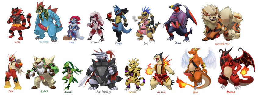 aggron arcanine blaziken charizard chesnaught diphallia diphallism electabuzz feral feraligatr foreskin full-length_portrait full_length furry garchomp grovyle haychel humanoid_penis implied_sex incineroar krokorok lucario lycanroc male male_only mammal midnight_lycanroc multi_penis night nintendo original_character penis pokemon pokemon_(species) pokemon_sm standing tapering_penis testicles text typhlosion uncut video_games weavile