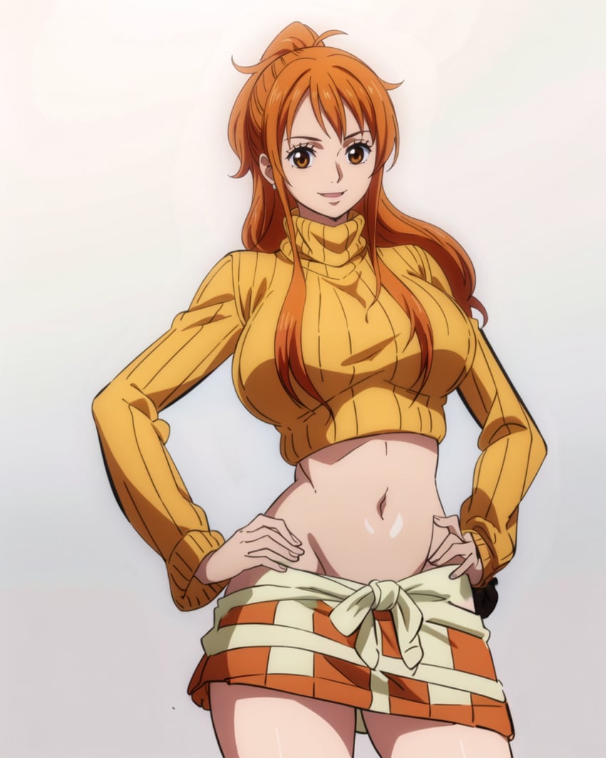 ai_generated female female_only nami_(one_piece) one_piece stickyai