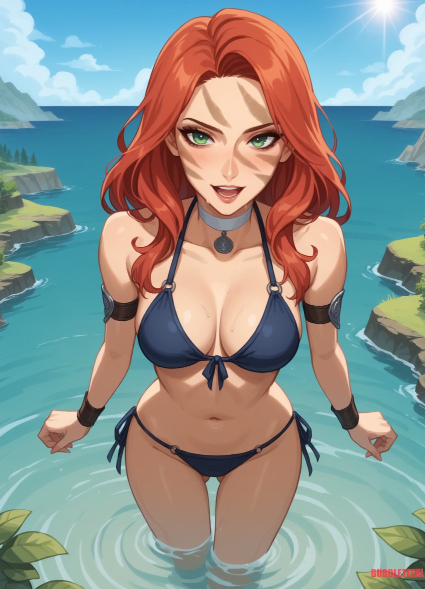 aela_the_huntress ai_assisted ai_generated anime_style game skyrim