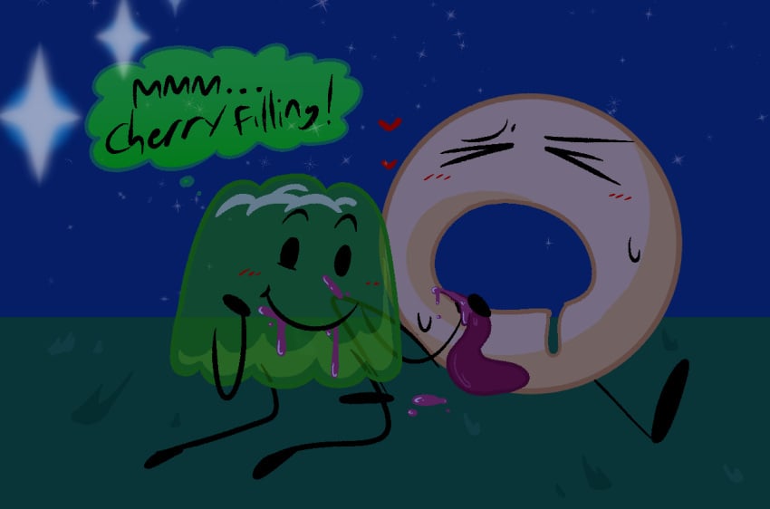 2boy battle_for_dream_island bfdi blowjob donut_(bfdi) gay gelatin_(bfdi) non-human non-human_only object_show object_shows orgasm stop stopeditingtags stopenforcingheadcanons tentacle_dick toony unusual_penis why yaoi