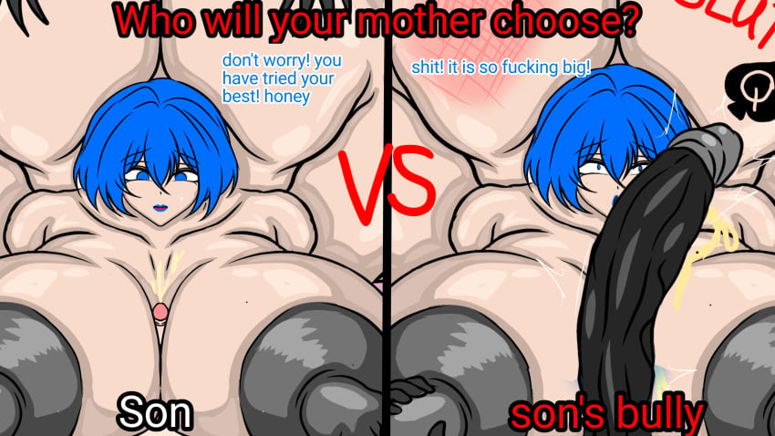 1girls 2boys age_difference annoyed ass ass_bigger_than_head ass_focus ass_grab back_view backboob big_breasts big_nipples bimbo blacked blue_hair brat breath breath_cloud bully chubby chubby_female cinthya!!(r18) compare_cocks cow_print_thighhighs cucked_by_bully cuckold cuckold_rape cuckolding curvy curvy_female curvy_figure dark-skinned_male difference dmca domination english_text fat_ass gangbang gigantic_breasts hairy_pussy horny_female huge_ass huge_balls huge_breasts huge_cock incest interracial jerkingoff large_ass large_breasts lipstick looking_at_viewer lucky_bastard masturbation mature_female milf mother_and_son motherly_cuckold musk nipples nude older_female original_character paizuri penis_awe pink_hair plump pubic_hair pubic_stubble qos_tattoo queen_of_spades raceplay rough_sex sagging_breasts saggy_breasts sex shiny_skin short_hair short_male size_comparison size_difference slapping_butt slave slavegirl small_dom_big_sub small_penis small_penis_humiliation smaller_male smegma solo squeezing_butt squished_ass tattoo text thick thick_ass thick_thighs uncensored veiny_penis veiny_testicles venus_body wet_hair