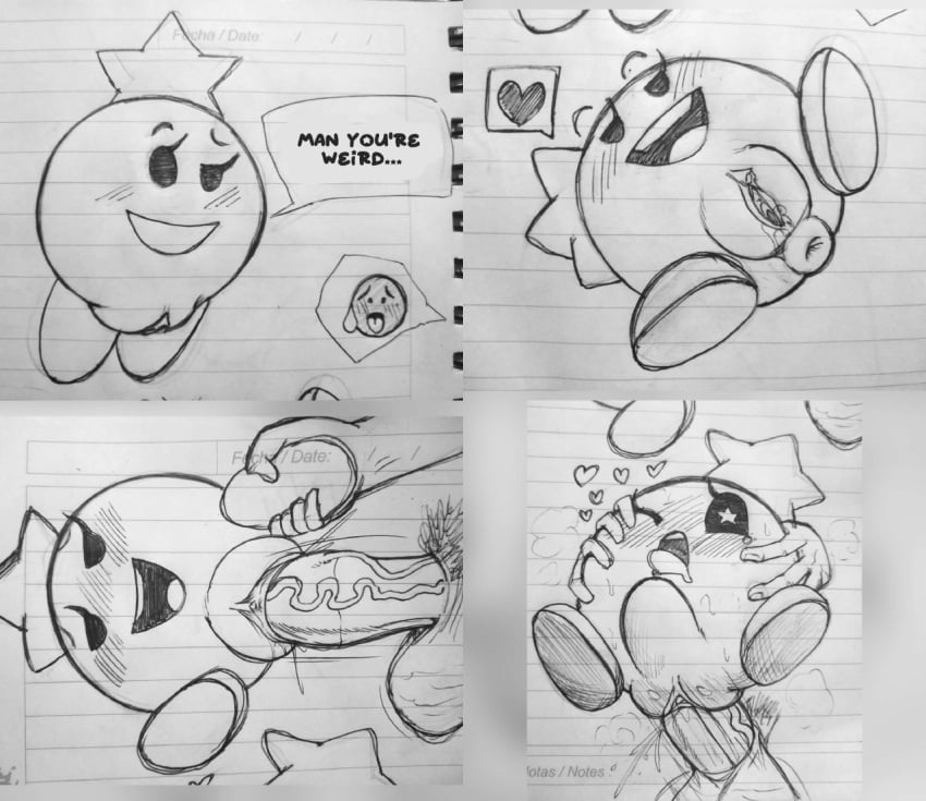 anus balls black_eyes blush blush_lines bodily_fluids clitoris clothing comic dibujito disembodied_hand disembodied_penis emoji english_text eyelashes female footwear genital_fluids genitals grin heart_symbol humanoid_genitalia humanoid_penis male mario_(series) mario_and_luigi_(series) mario_bros nintendo offscreen_character open_mouth open_smile penetration penis pictographics plump_labia pubes puffy_anus pussy saliva sex shoes simple_eyes simple_face smile solo speech_bubble sphere_creature star star_eyes star_sprite starlow stomach_bulge super_mario_bros. teeth teeth_showing text tongue tongue_out traditional_media_(artwork) vaginal_fluids vaginal_penetration vein veiny_penis waddling_head