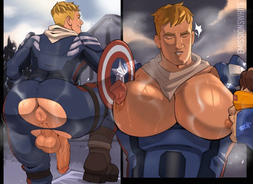 2_panel 2boys 2d 2d_(artwork) anus artist_name ass back back_turned balls big_ass big_balls big_breasts big_butt big_pecs big_penis blonde_hair blue_eyes breast_focus breast_worship breasts breasts_focus breasts_out bust busty_boy captain_america&#039;s_shield captain_jones closed_eyes clothed crossover cyclops_(fortnite) cyclops_(x-men) disembodied_tongue emissionswhite english_text fortnite gay gritted_teeth jonesy_(fortnite) licking_nipples looking_back male male_only marvel marvel_comics pec_worship pecs pecs_focus penis presenting presenting_anus presenting_breasts presenting_hindquarters presenting_pecs shield staring staring_at_viewer steam steamy steamy_ass steamy_breasts steamy_butt steamy_pecs sucking_nipples sweat sweaty sweaty_ass sweaty_breasts sweaty_butt sweaty_pecs text torn_clothes torn_clothing torn_legwear torn_pants watermark worship worshiping